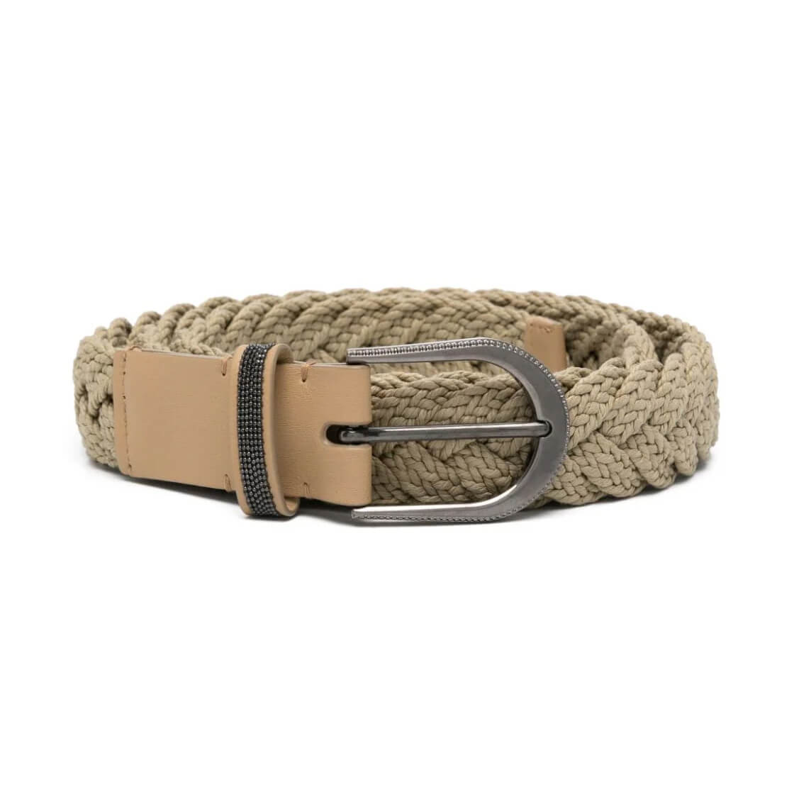 Brunello Cucinelli Monili-chain Braided Belt at Enigma Boutique