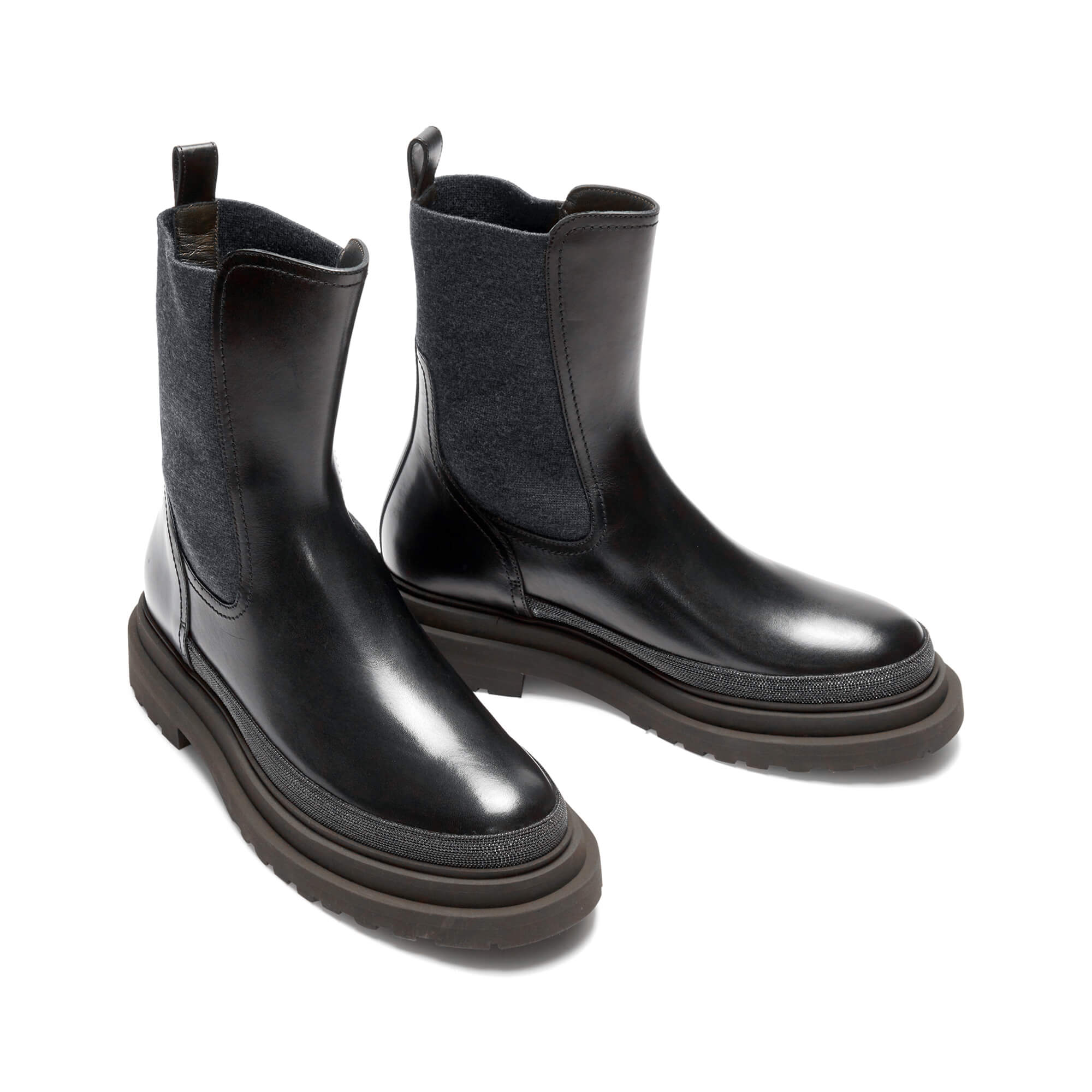 Brunello Cucinelli Women’s Leather Chelsea Boot at Enigma Boutique