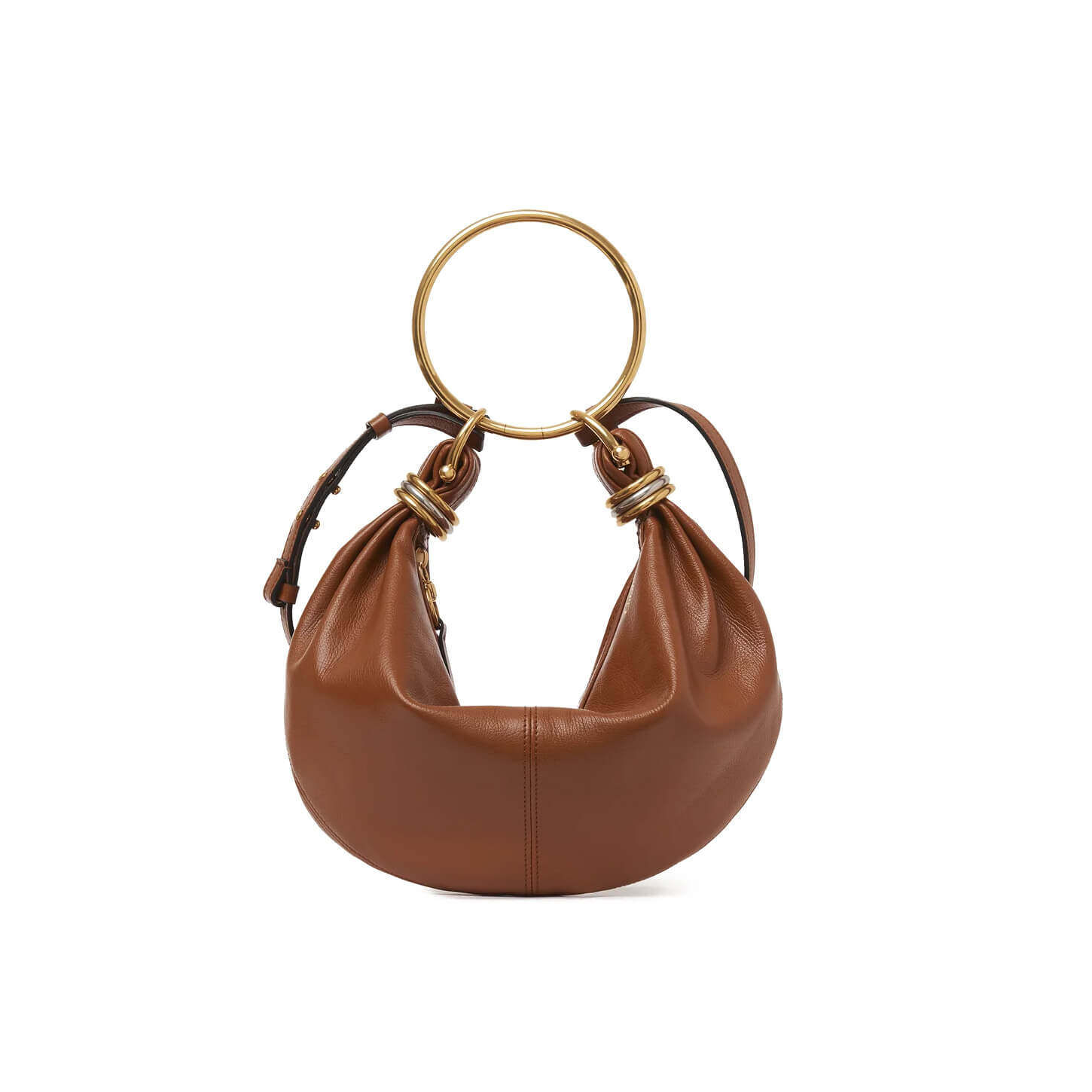 Chloé Small Bracelet Hobo Bag In Grained Leather at Enigma Boutique